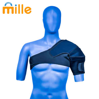 Orthèse d'épaule avec coussin de pression pour homme & femme, Épaulière réglable
